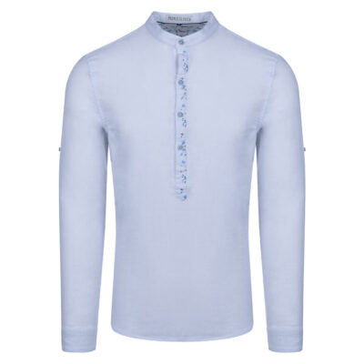 Men's Oliver Long Sleeve Mandarin Collar Shirt