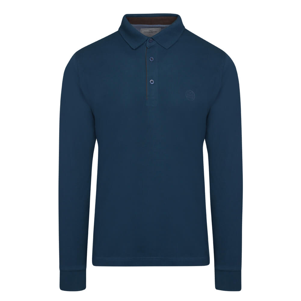 Signature Long Sleeve Polo Petrol (Modern Fit) - Prince Oliver