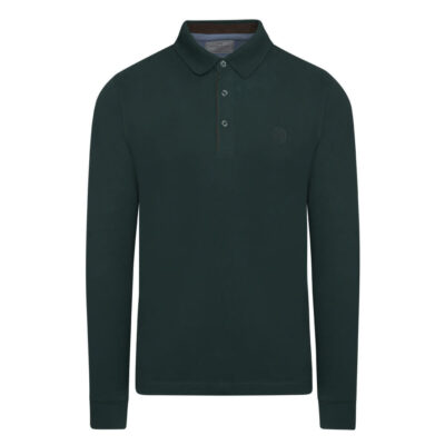 Signature Long Sleeve Polo Petrol Modern Fit Prince Oliver